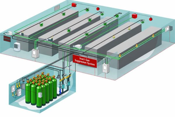 Inert Gas Fire Suppression